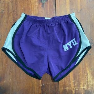NYU running shorts college New York university